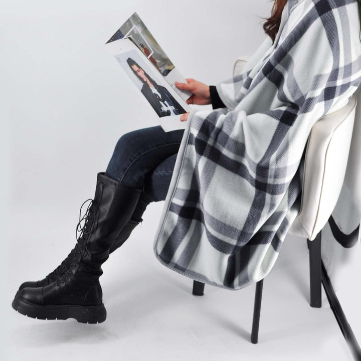 beifon Poncho Winter Warm Damen Decke Flanell Fleece Poncho Cape Weiche Dicke Winter Warm Wrap Ponch