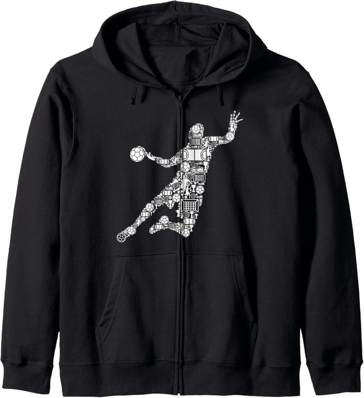 Handball Handballer Handballspieler Männer Kinder Jungen Kapuzenjacke