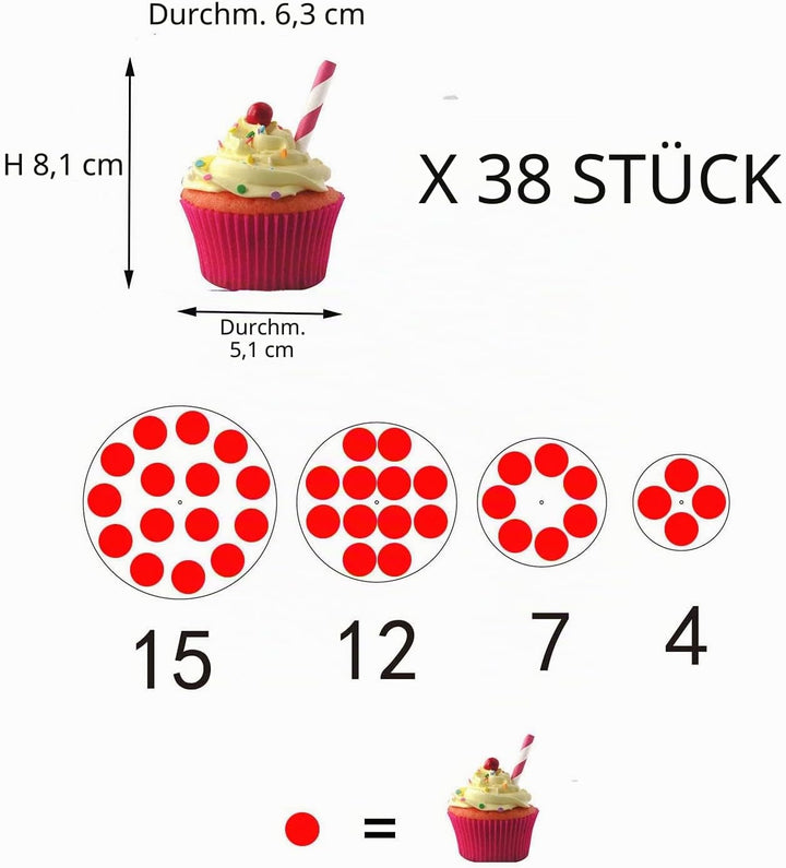 Cupcake Ständer, Tortenständer 4 Etagen Acryl für Hochzeit, Party, Geburtstag, Baby Duschen & Kuchen