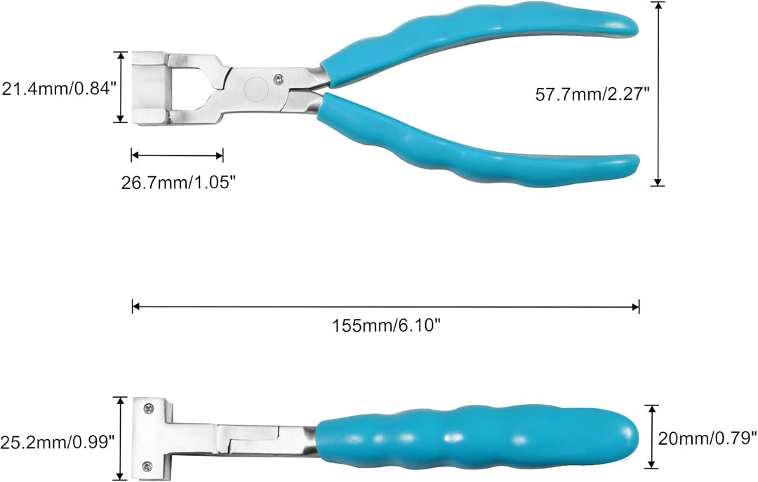 SPEEDWOX Gebogene Pinzette für 15,2 cm langes Armband aus Edelstahl, Brillenreparaturzange, Nylon-Ba