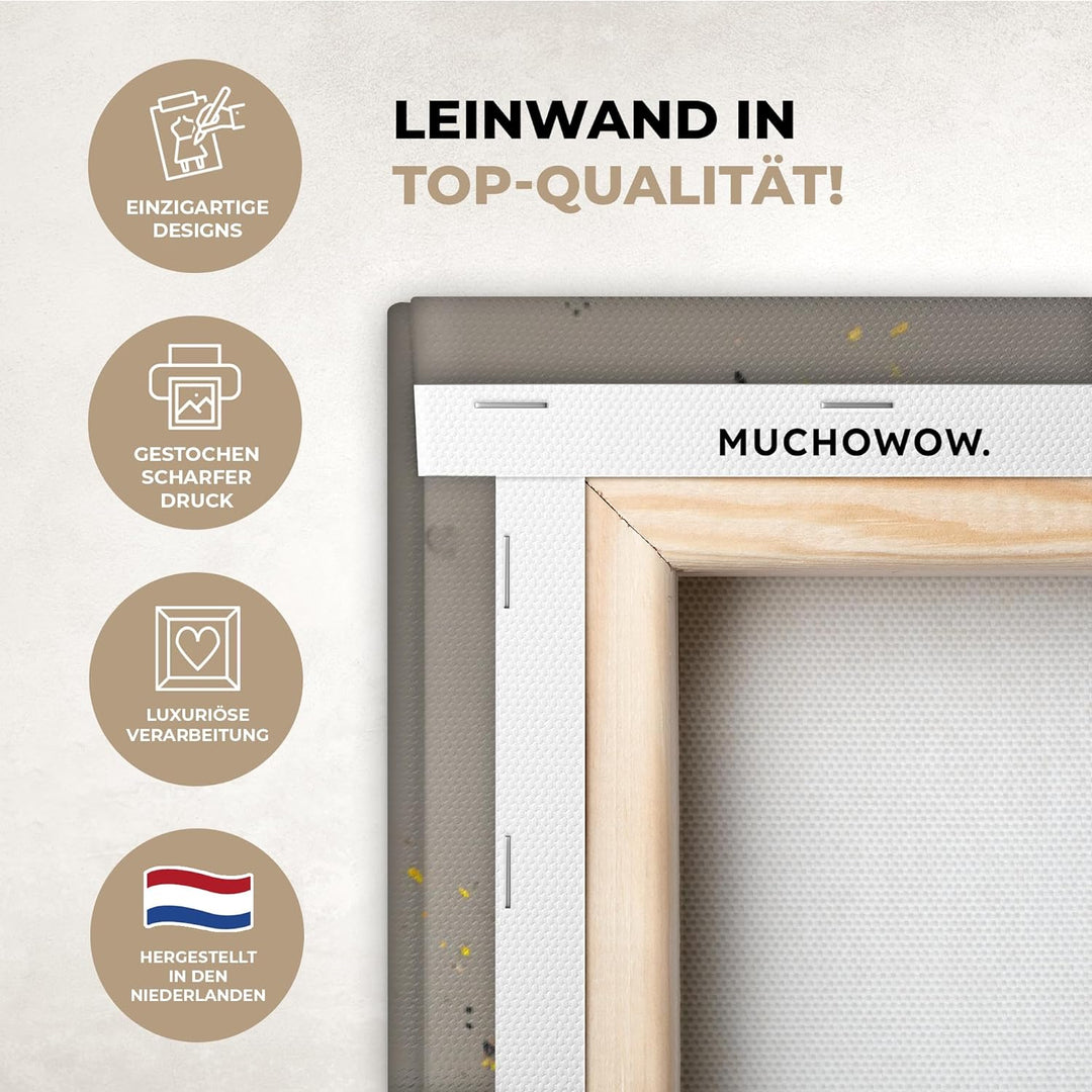 MuchoWow© Bilder Gross 80x120 cm XXL Wohnzimmer Deko Modern Wandbild Foto auf Leinwand Bild Schlafzi