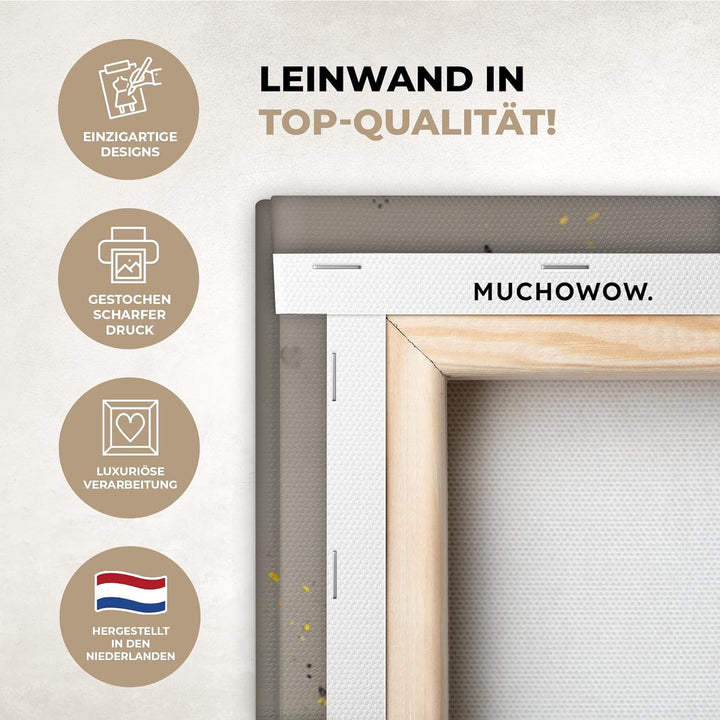 MuchoWow© Bilder Gross 80x120 cm XXL Wohnzimmer Deko Modern Wandbild Foto auf Leinwand Bild Schlafzi
