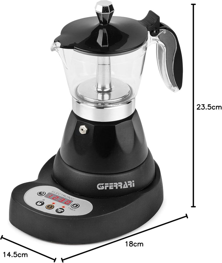 G3 Ferrari g10045 Moka elektrische programmierbar Schwarz Programmierbar, Schwarz Programmierbar