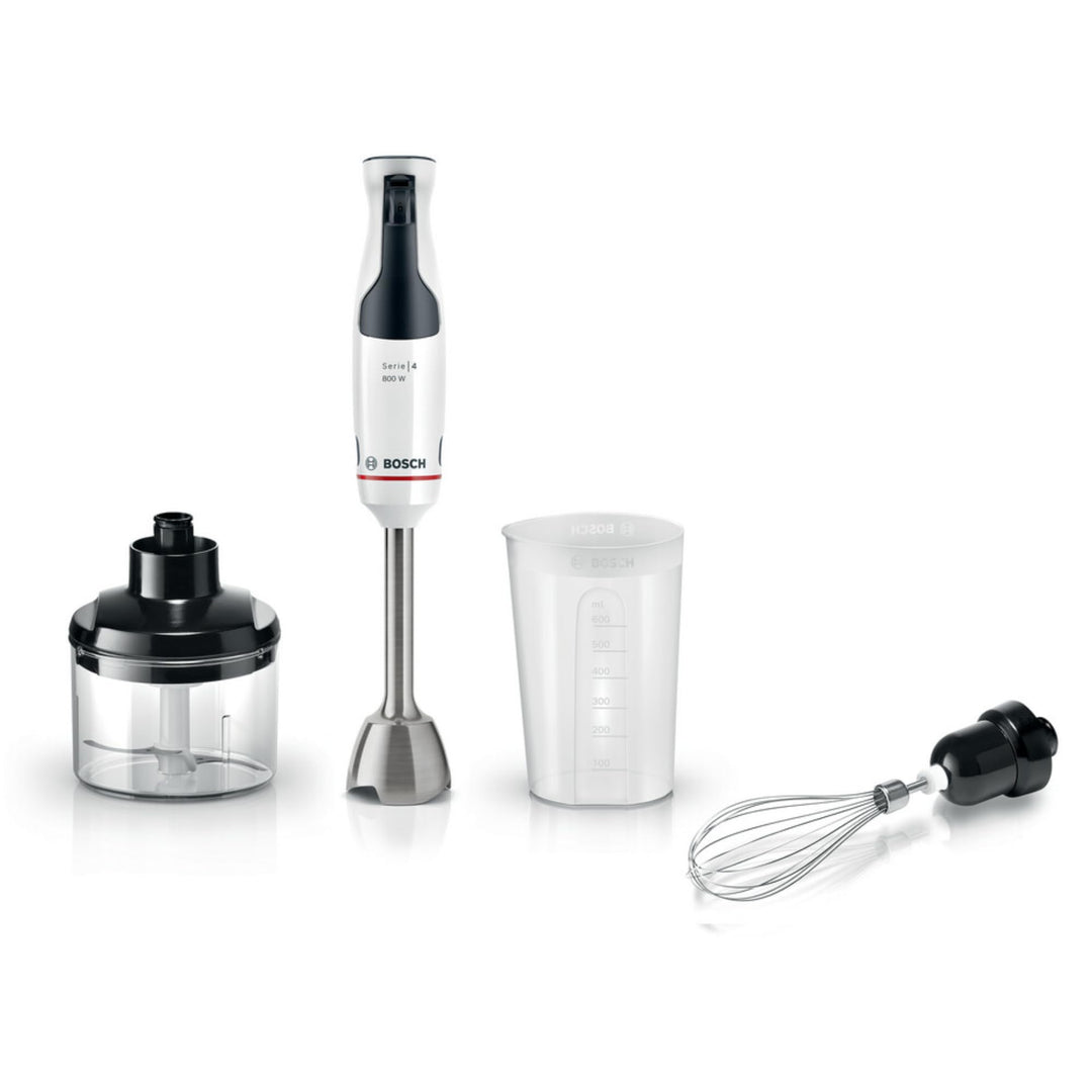 Bosch, Stabmixer, ErgoMaster Serie 4, 800 Watt Motor, Geschwindigkeitsregler, QuattroBlade Mixsystem