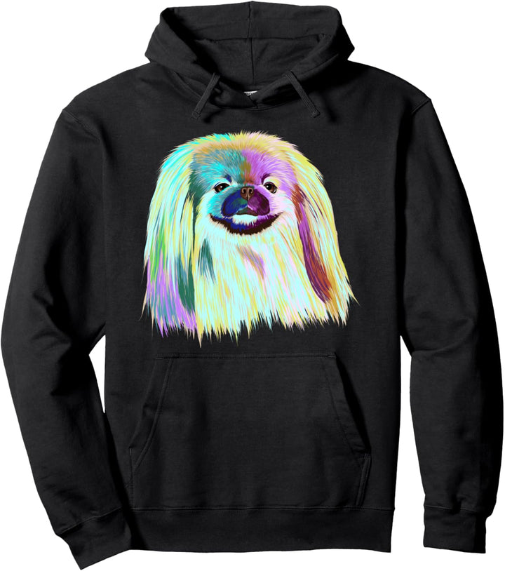 Splash Hund Pekingese Pullover Hoodie