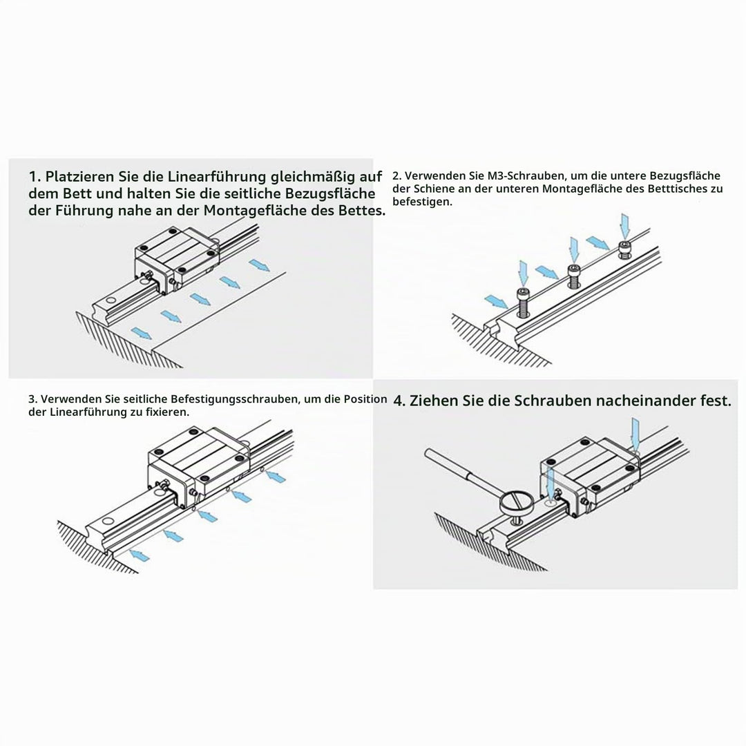 400mm Linearführung Führungsschiene, MGN12 Linearschiene Führungsschienen Linearlager Linear Rail Li