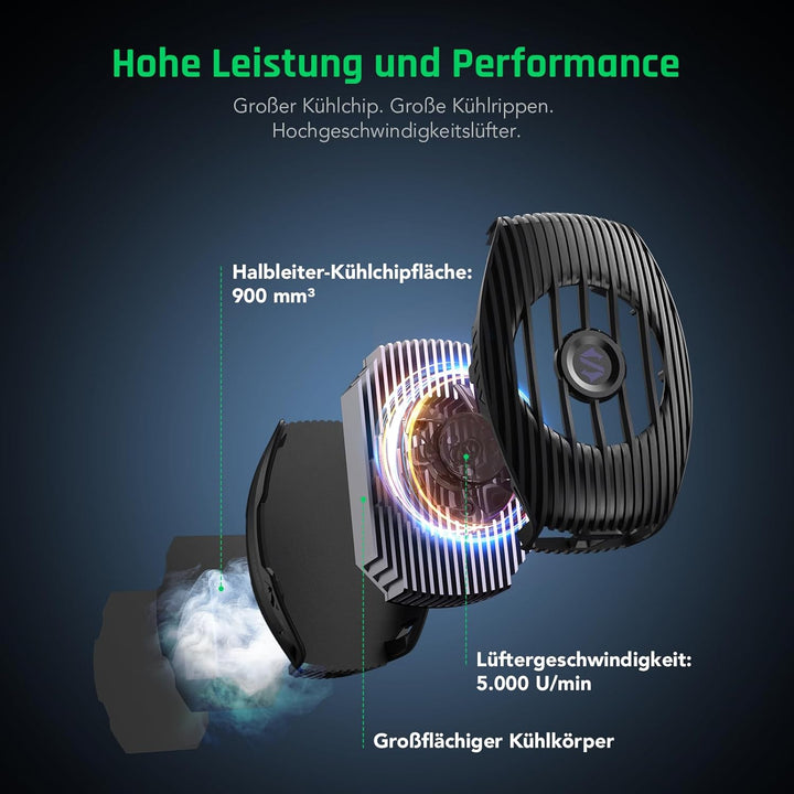 Black Shark FunCooler 5 NEO Handy Kühler für Gaming, Kabelgebundener Smartphone Kühler, Leicht, mit
