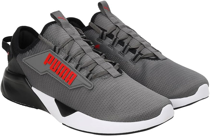 PUMA Unisex Retaliate 2 Sportschuh 40.5 EU Castlerock Puma Black High Risk Red, 40.5 EU Castlerock P