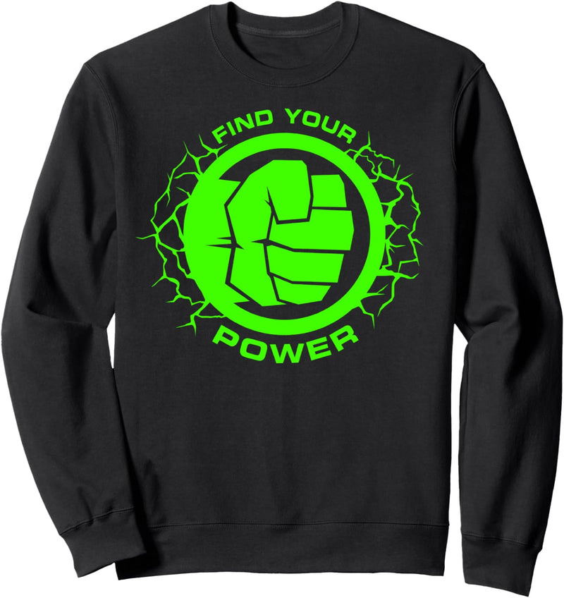 Marvel Hulk Find Your Power Simple Logo Sweatshirt