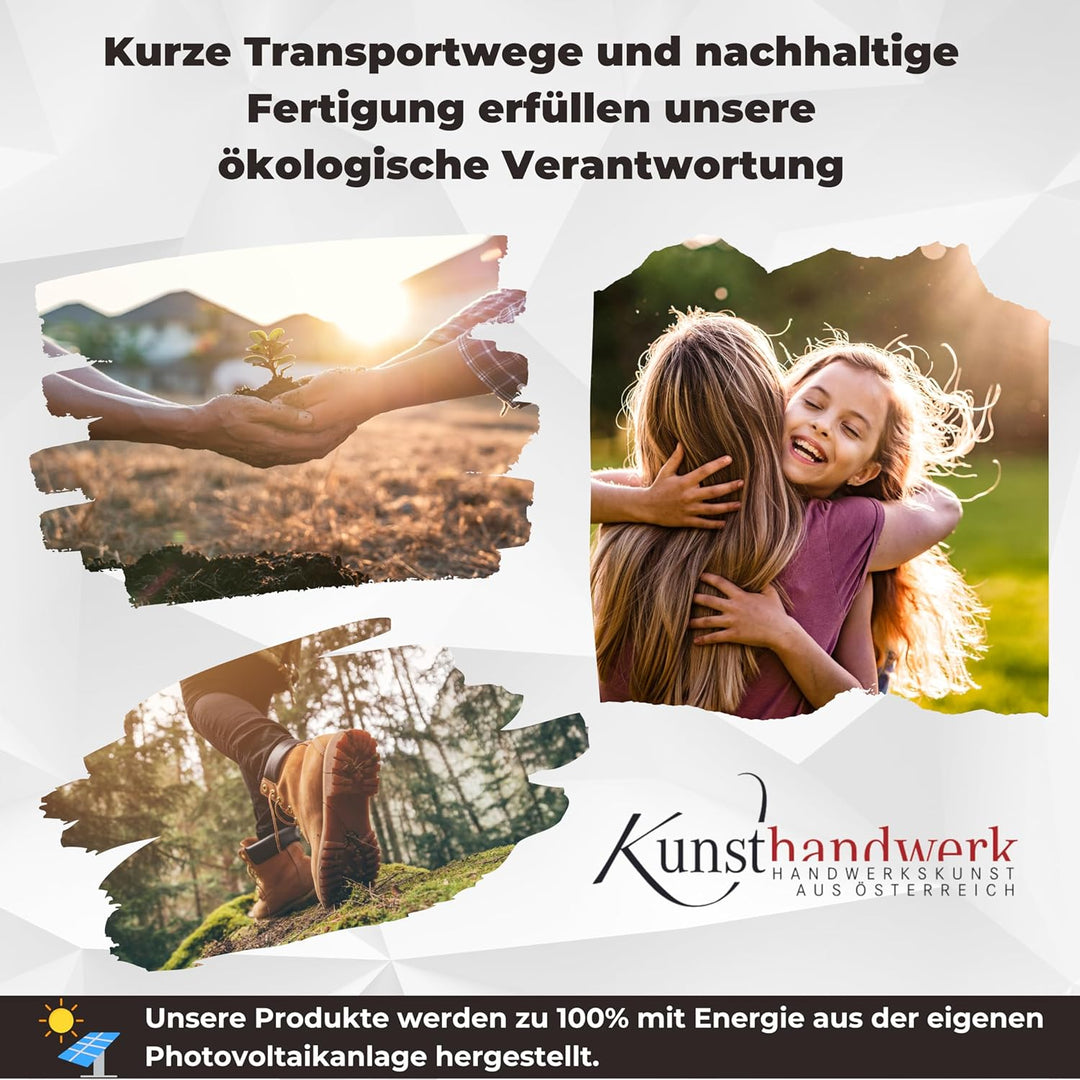 sagl.tirol Zirbenholz Schnapsbank mit Gravur und Schnapsgläser [100% Natur] I Hochzeitsgeschenke für
