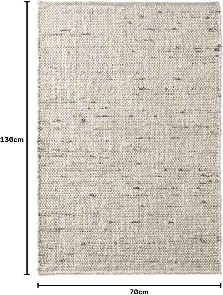 Taracarpet Handweb-Teppich Oslo Wolle im Skandinavischem Landhaus Design Wohnzimmer Esszimmer Schlaf