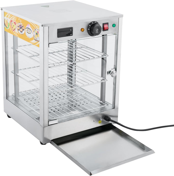 Warmhaltetheke,800w Kommerzieller SpeisenwäRmeschrank 220v 3 Stufen Elektrischer LebensmittelwäRmer