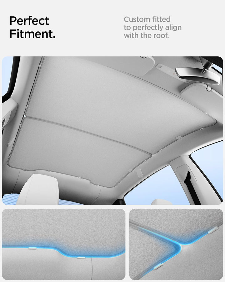 Spigen Tesla Model Y Juniper (Nur Premium & Performance 2025 2026) Cryo Dachsonnenschutz【2 Stück】 Au