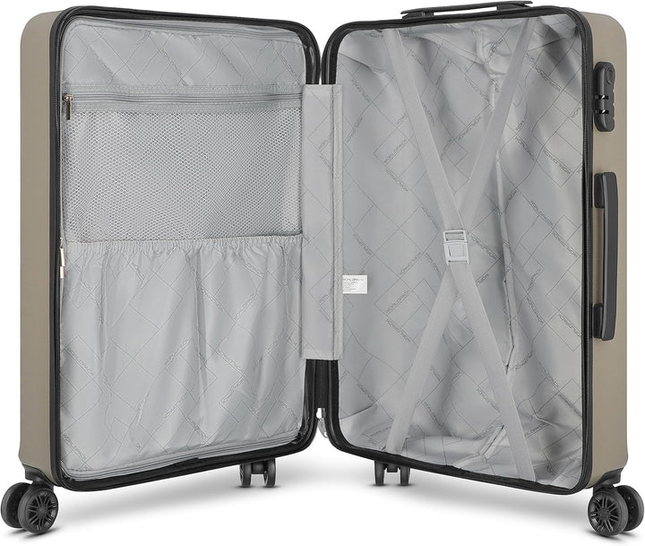 Worldpack New York 2.0 Koffer Set-Gross | Trolley mit 4-Rollen und Zahlenschloss - Hartgepäck mit Wä