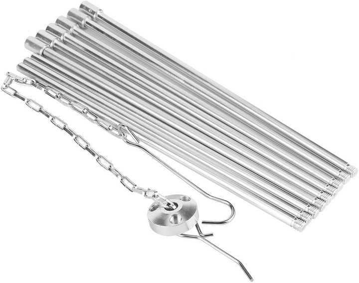 Dioche Grill Dreibein, Tragbares Outdoor-Kochstativ mit verstellbarer Aufhängekette zum Aufhängen vo