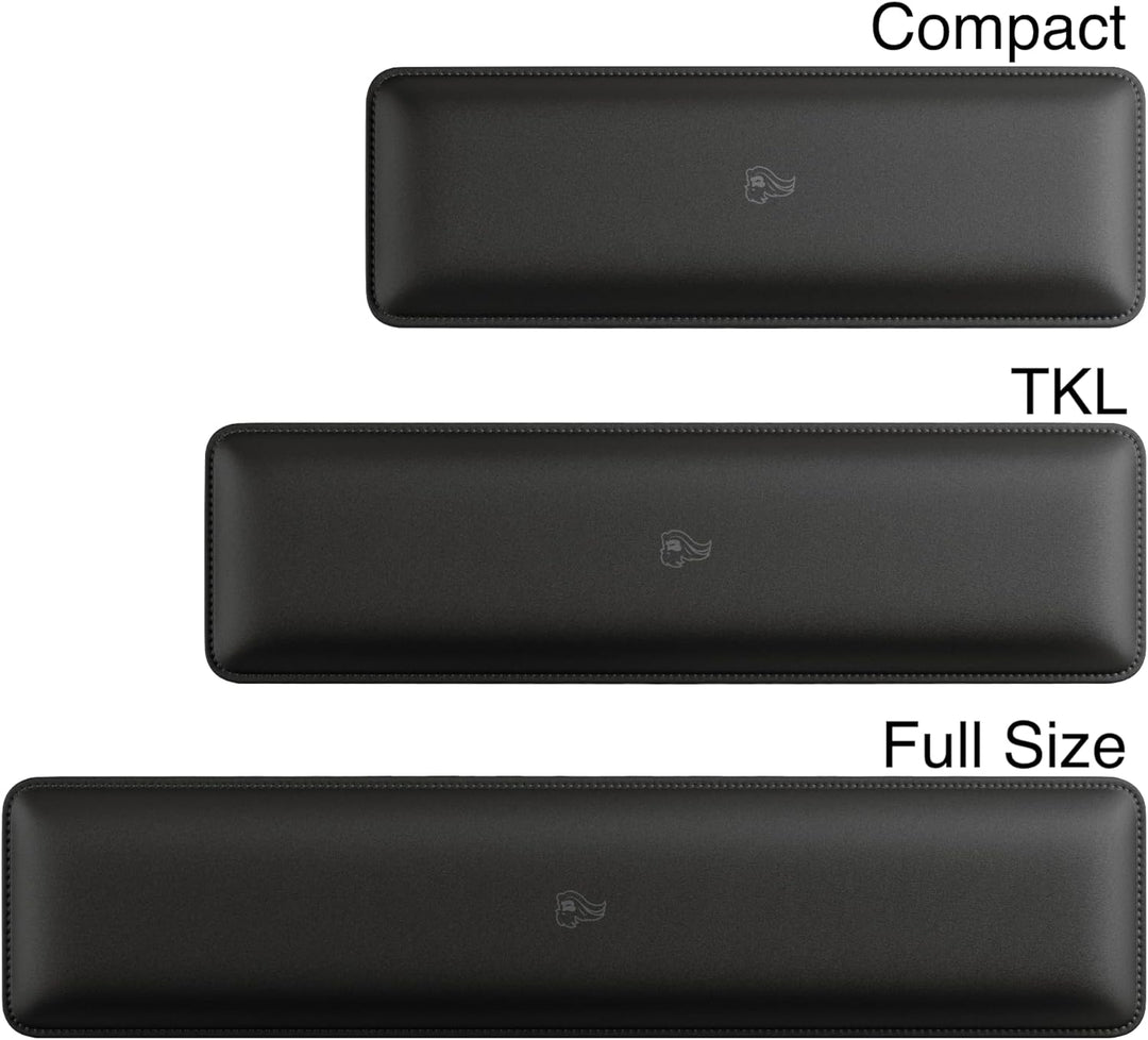 Glorious Gaming Padded Keyboard Wrist Rest (TKL, 25 mm stark) - gesteppte Ränder, glatte Stoffoberfl