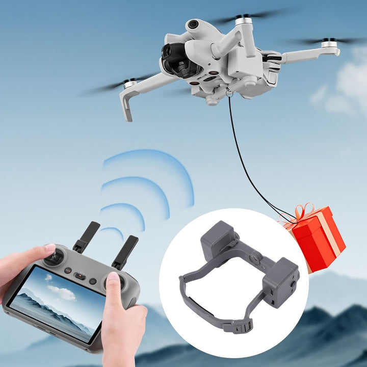 AIR 3 3S Abwurfsystem, Universal Abwurfvorrichtung mit Fernbedienung, 500g Traglast, Leicht (47g), T