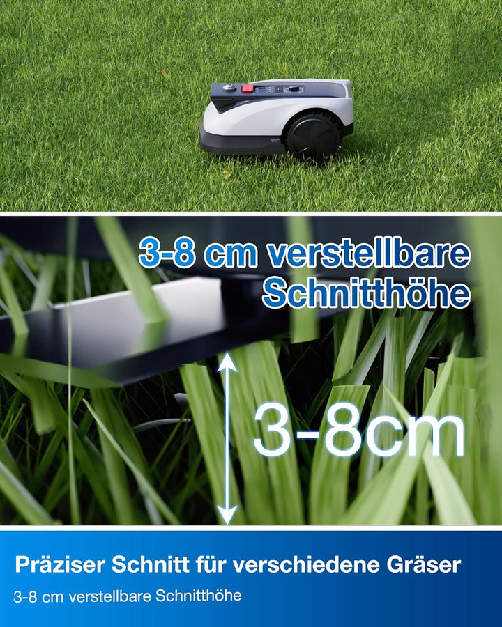ECOVACS Goat O500 Panorama Mähroboter ohne Begrenzungskabel, 500 m², Auto-Kartierung Rasenmähroboter