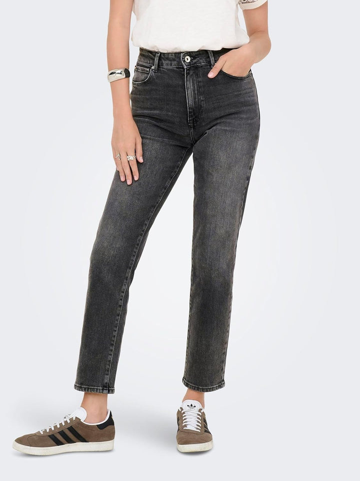 Only Damen Jeans 15259634 27W / 30L Dark Grey Denim, 27W / 30L Dark Grey Denim