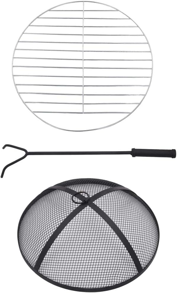 vidaXL Feuerschale Mosaik Feuerstelle Grill Gartenfeuer Feuerkorb Terrassenofen Grillfeuer Garten Te