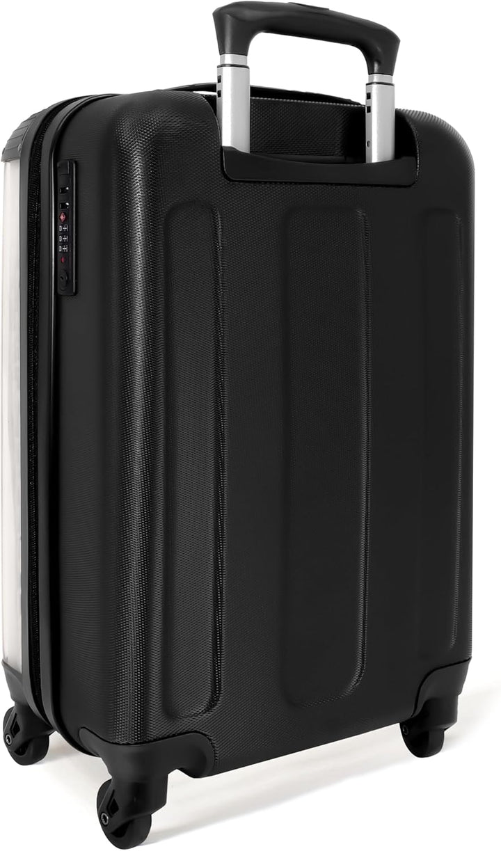 NoBoringSuitcases.com® Koffer Handgepäck Trolley Rollkoffer Kleine Reisekoffer mit 4 Rollen - Waschb