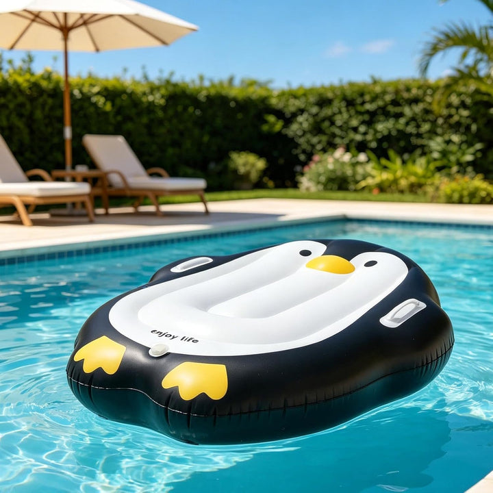 Aufblasbare Surfbretter für Kinder,Pinguin Wassergleiter mit Griff tragbar | Pool-Float-Surfbrett,fü