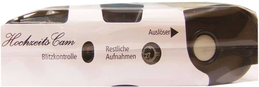5 x 1A Photo PORST Hochzeitskamera/Einwegkamera gelbe Hochzeitsrose (deutsche Bedienungsanleitung, m