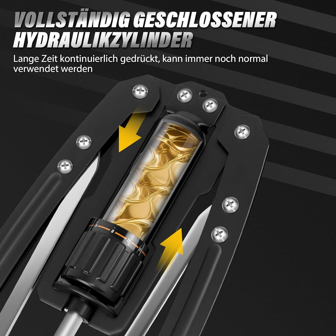 Power Twister Brustexpander Hydraulischer Arm- und Brusttrainer Verstellbar (10-200 kg) für Brust-,