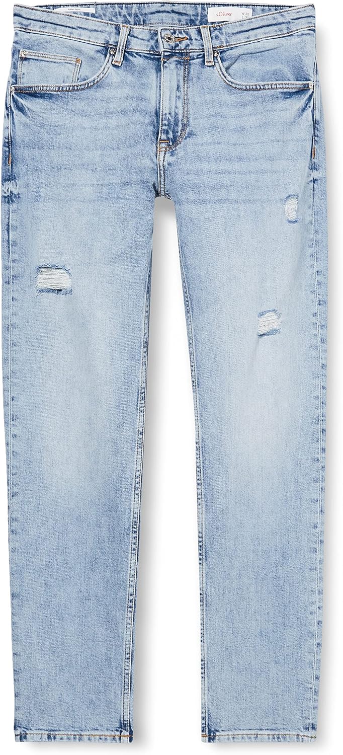 s.Oliver Herren Lang, Fit: Jeans Hose lang Fit Modern Regular, Blau, 38W / 30L EU