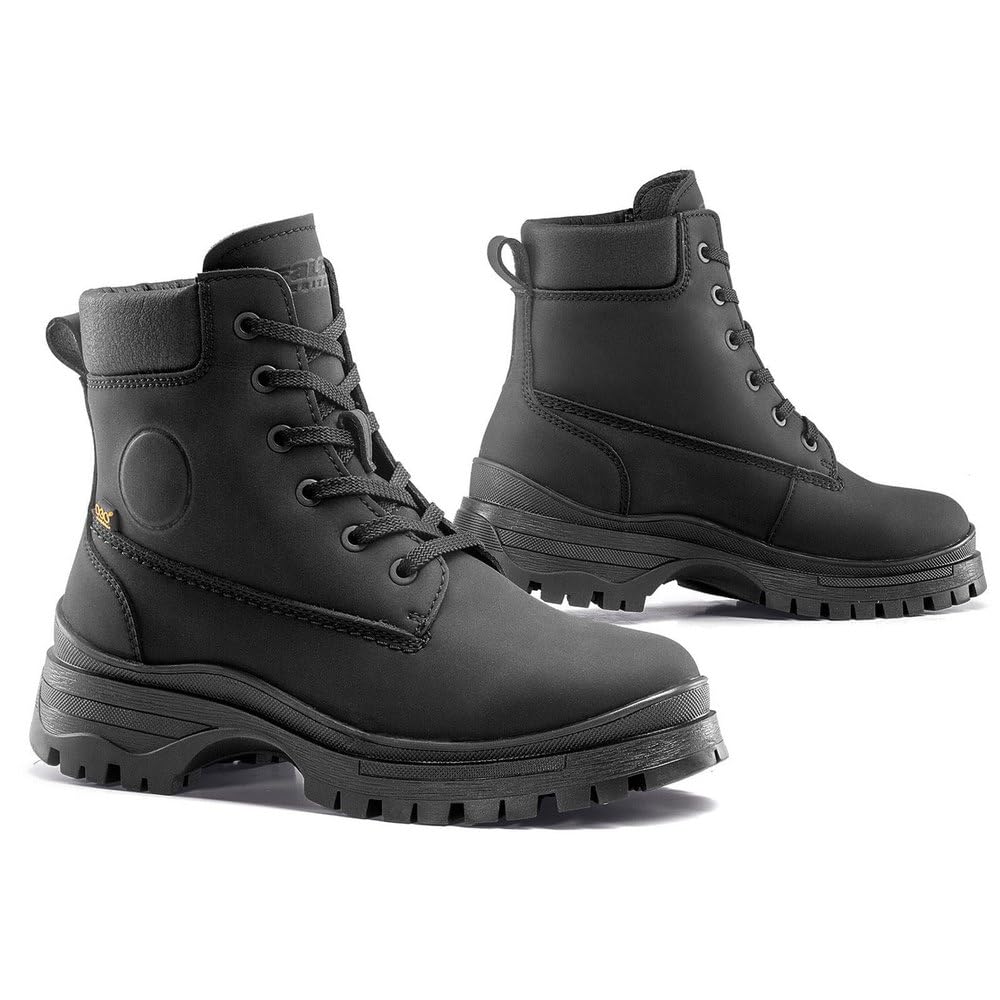 FALCO Zarah Damen Motorrad Stiefel 38 EU Schwarz, 38 EU Schwarz