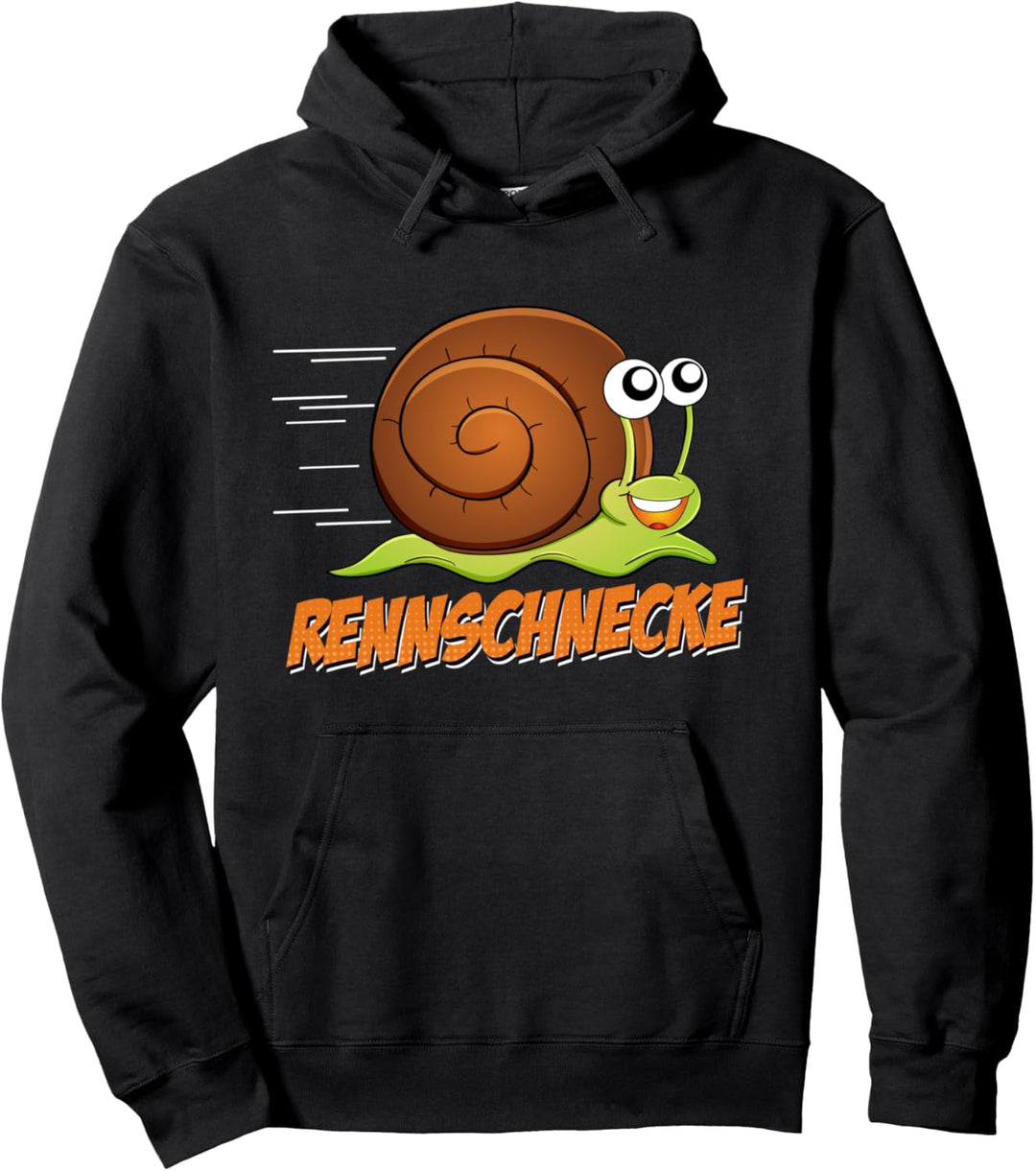 Marathon Halbmarathon Geschenk Rennschnecke Laufen Running Pullover Hoodie