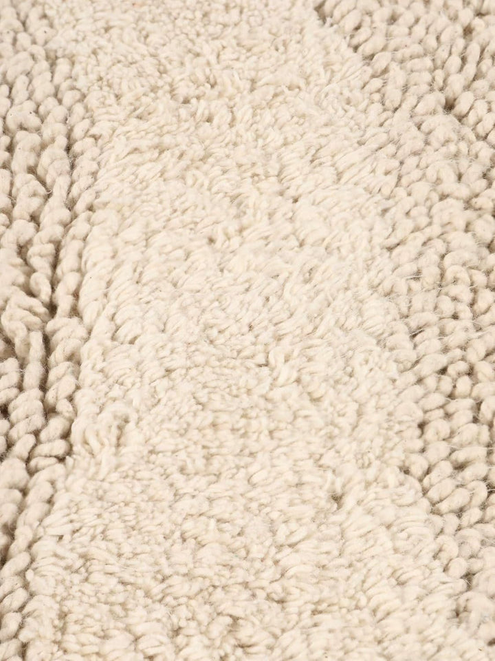 RugVista Badematte Breeze, ∅ 70 cm, Rund, Mittelflor, Anti-Rutsch, Moderner Badteppich, Maschinenwas