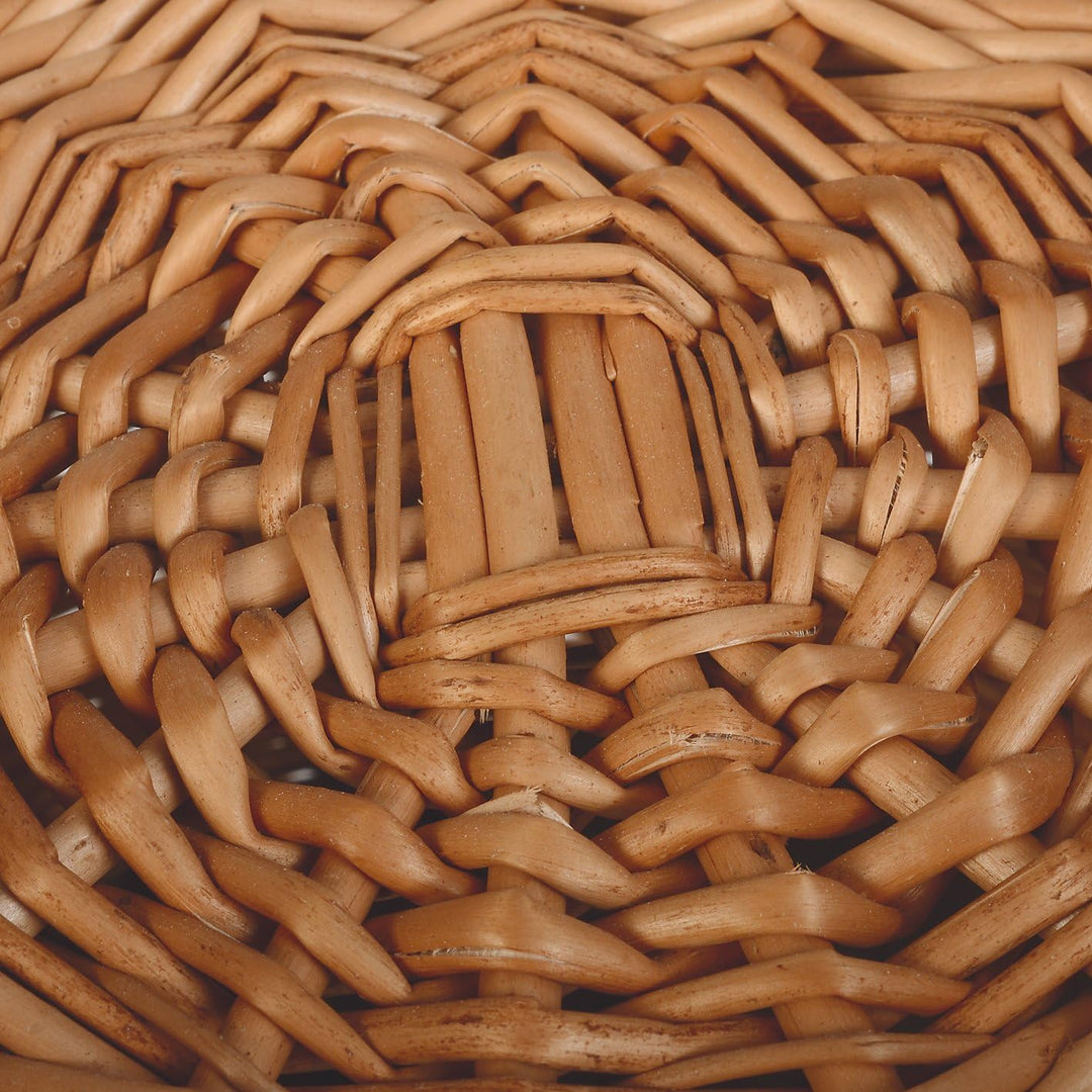 WEIDENPROFI Katzenkorb, Katzenturm aus Heller Weide, inkl. 2 Kissen, Grösse ca.: Ø 42-46 cm x Höhe 4