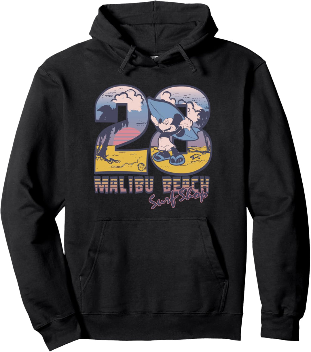 Disney Mickey Mouse Malibu Beach Surf Shop Pullover Hoodie