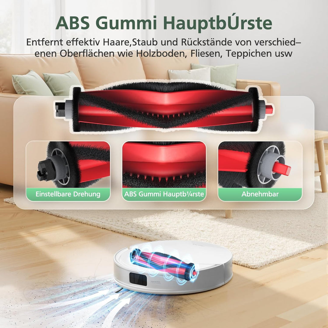 20 Stück Zubehör Ersatzteile für Roborock Q7 M5/Q7 M5+/Q7 L5/Q7 L5+ Saugroboter, 2 Rollenbürste, 4 H