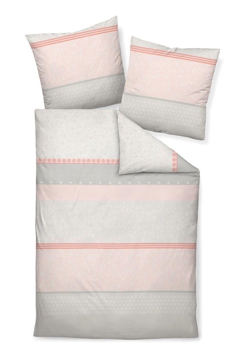 Janine Design Feinbiber Bettwäsche Davos 65020-01 1 Bettbezug 135 x 200 cm + 1 Kissenbezug 80 x 80 c