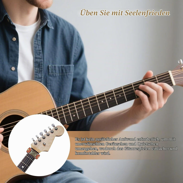 2 Stück Gitarrensaiten-Dämpfer, Griffbrett-Dämpfer, weiches Material, verstellbare Muting-Lösung für