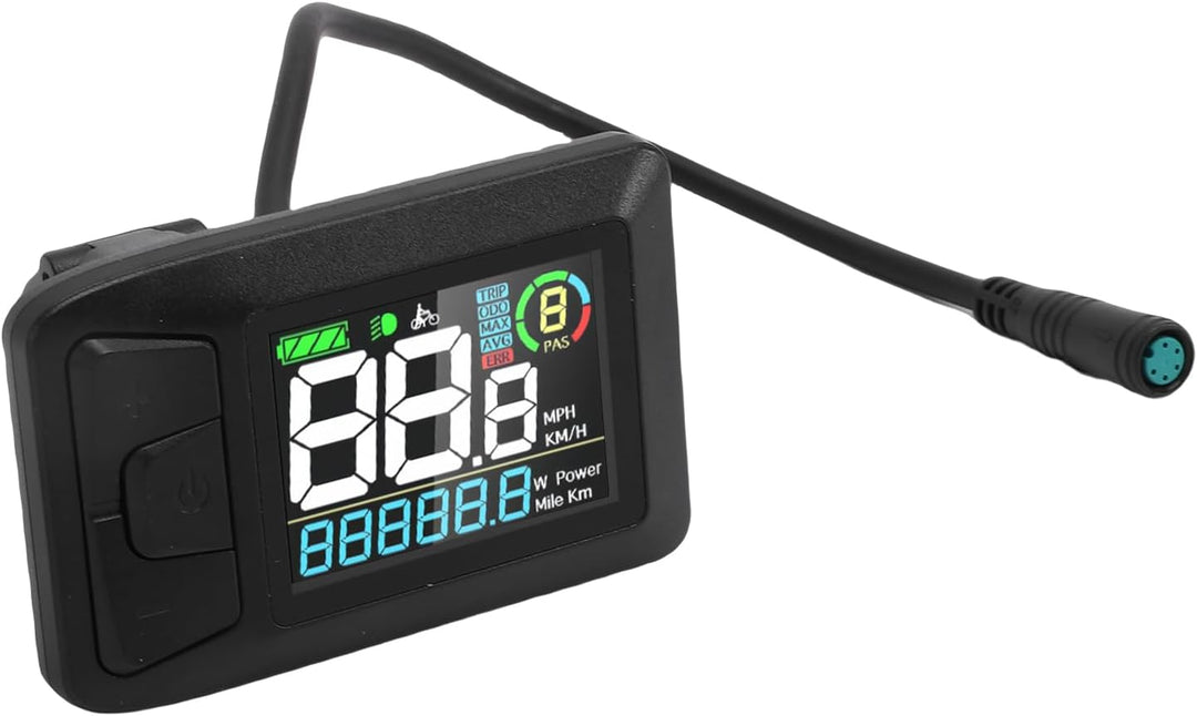 Farb-LCD-Display für BBS01/BBS02B/G340/G320/M300/M400/M620 Mittelmotoren – Wasserdichtes E-Bike-Bedi