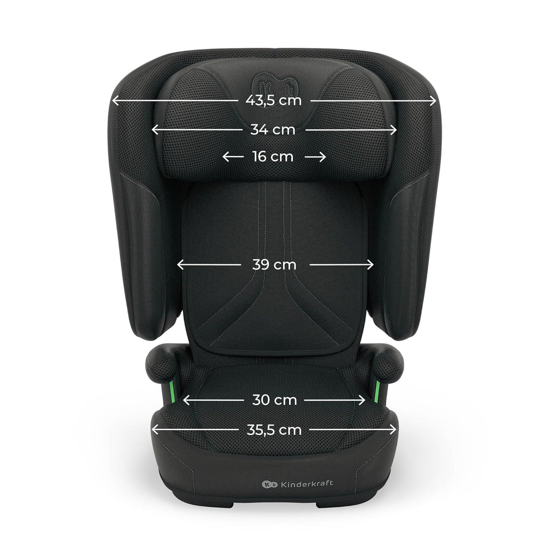 Kinderkraft UNITY 2 i-Size, Faltbarer Autositz 100–150 cm, von ca. 3,5 bis 12 Jahre, verstellbare Ko