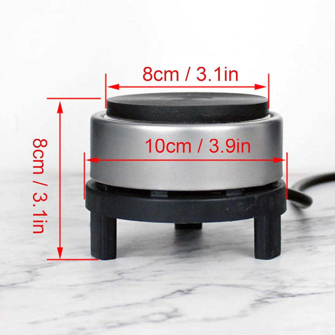 SEAFRONT Mini 300W Elektrischofen Gusseisenbrenner Sicherer Heizung Basisplatte Praktische Teekannen