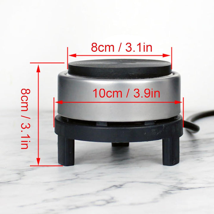 SEAFRONT Mini 300W Elektrischofen Gusseisenbrenner Sicherer Heizung Basisplatte Praktische Teekannen