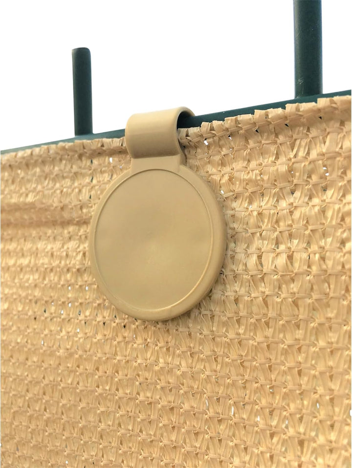 edenvista Befestigungsclips UV-Beständig, für Sichtschutz von 90 bis 350 g/m². | 60 Stück, Sand. 60
