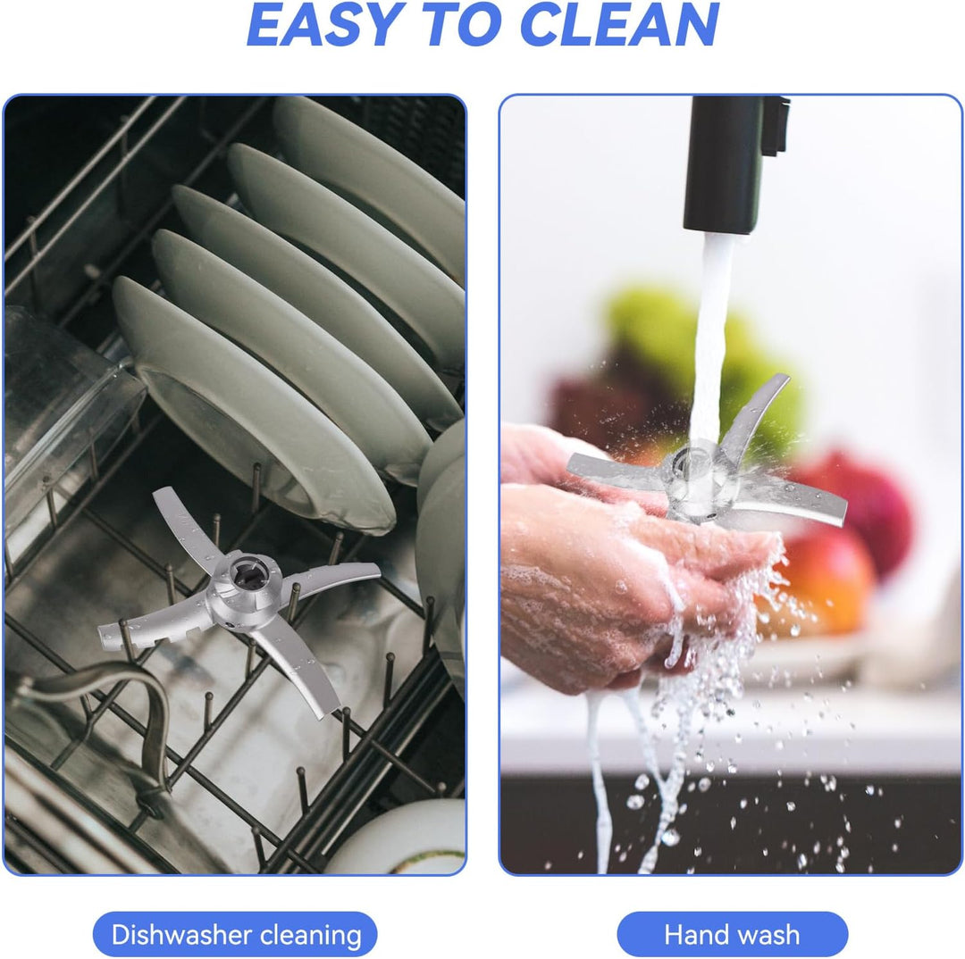 Ersatz Paddelklinge kompatibel mit Ninja Creami NC500 Serie Eismaschine – Edelstahl-Mischklingen für