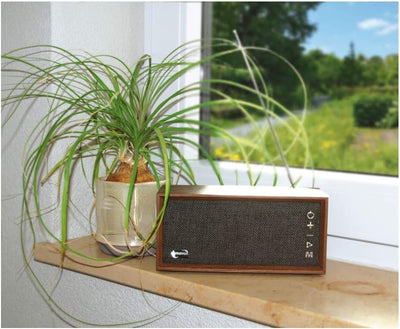 Dynavox FMP3 BT, kompaktes FM-Küchenradio in edlem Holz-Design, portabler Wireless-Lautsprecher mit