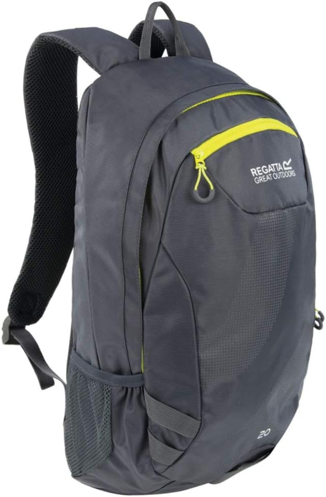 Regatta Herren Brize Ii Robuster Gepolsterter Rucksack Rucksack 20 Lang Marl Grey/Ebony, 20 Lang Mar
