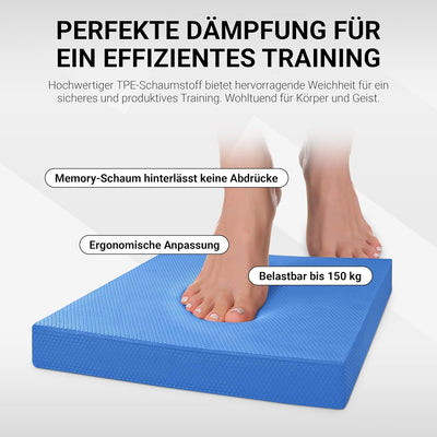 MSPORTS Balance Pad - Premium - inkl. Balance - Übungsposter - Gleichgewichtstraining und Koordinati