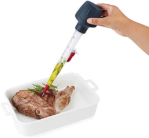 Zyliss | E980104 | Bratensaftspritze | anthrazit rot | Übergiessen und Einspritzen | perfekt um Flei