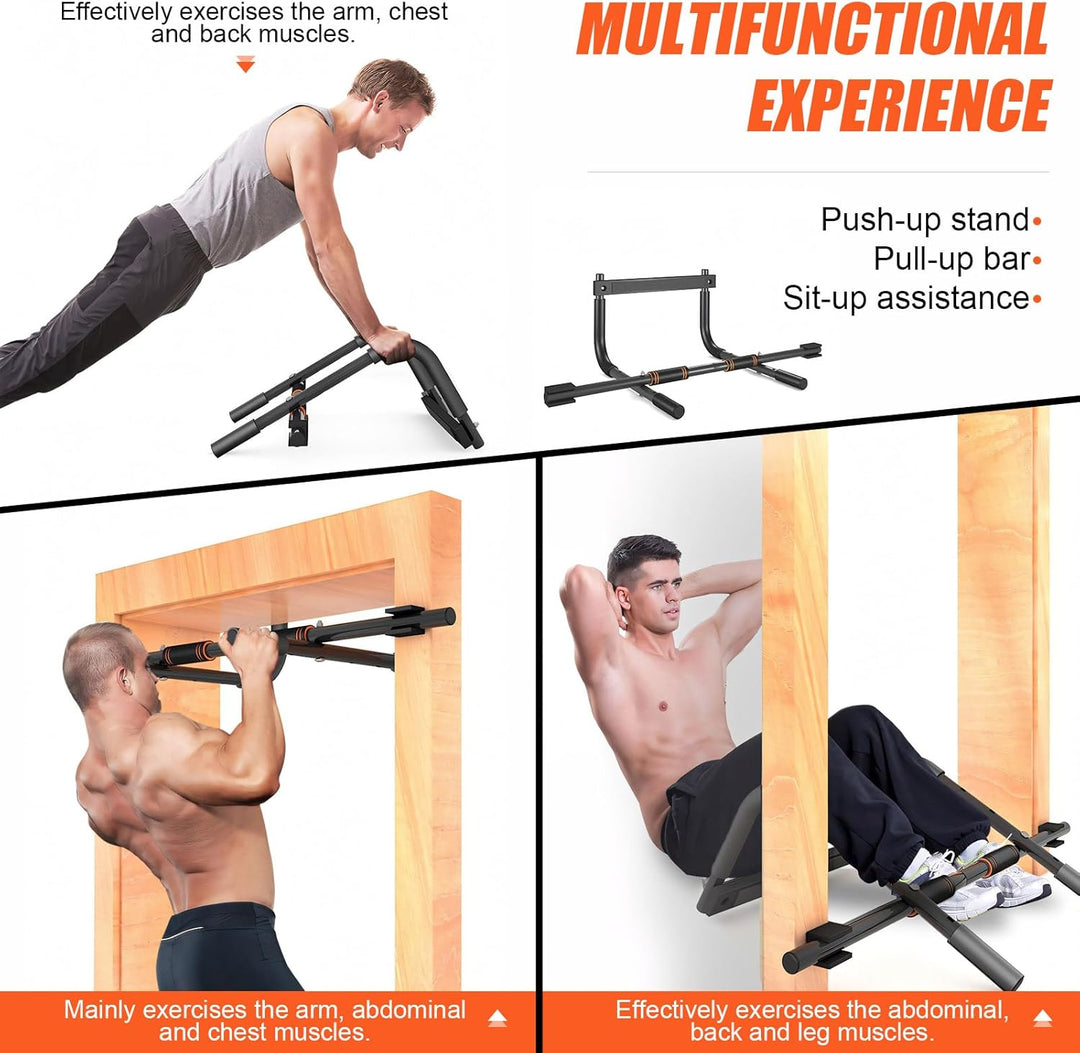 Klimmzugstange Türrahmen, Pull Up Bar Door Frame, bis 200kg Traglast, passend bis 85cm breite Tür, z