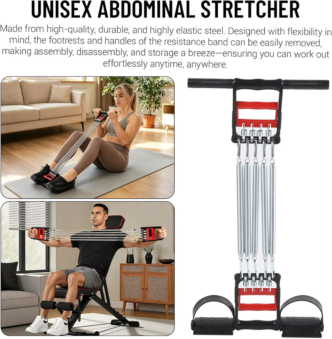 Dreizweck-Brust-Expander, Multifunktions-Pedalfeder, Brust-Expansionstrainer, Feder-Brust-Entwickler