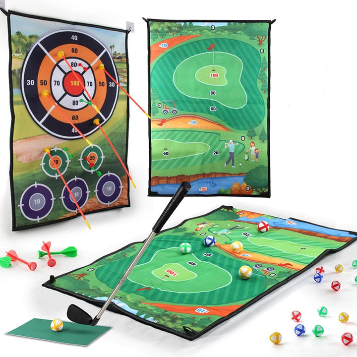 Golf-Chipping-Spielmatte,Chipping-Golf-Spielmatte,Doppelseitige Golf-Chipping-Spiel-Übungsmatte - Da